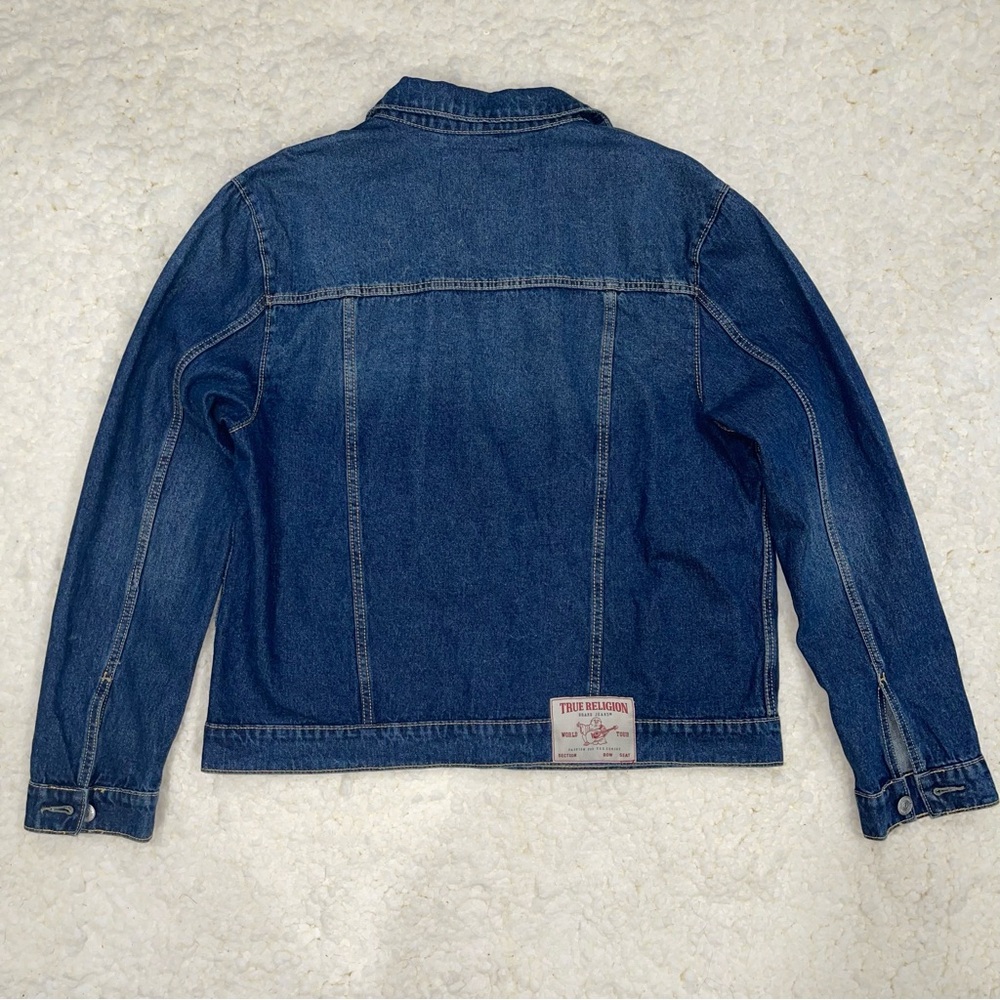 True Religion Denim Trucker Jacket - Medium Dreamy Wash - Picture 8 of 9
